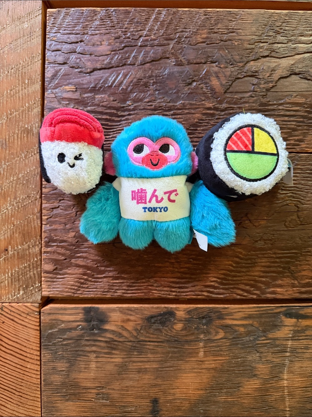 Plush Blue Toy with Sushi Arms - Dog Toy